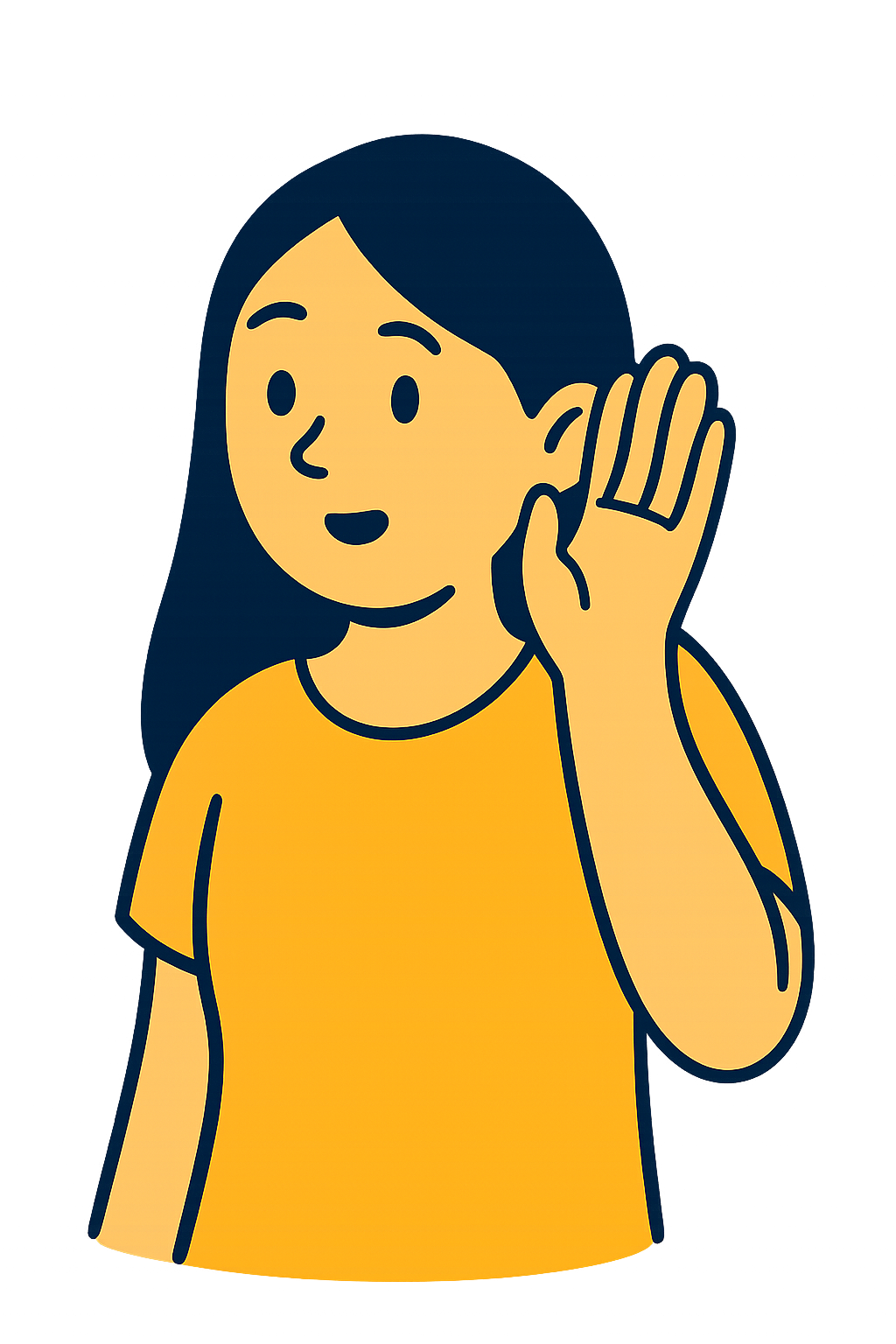 Parent listening to testimonial